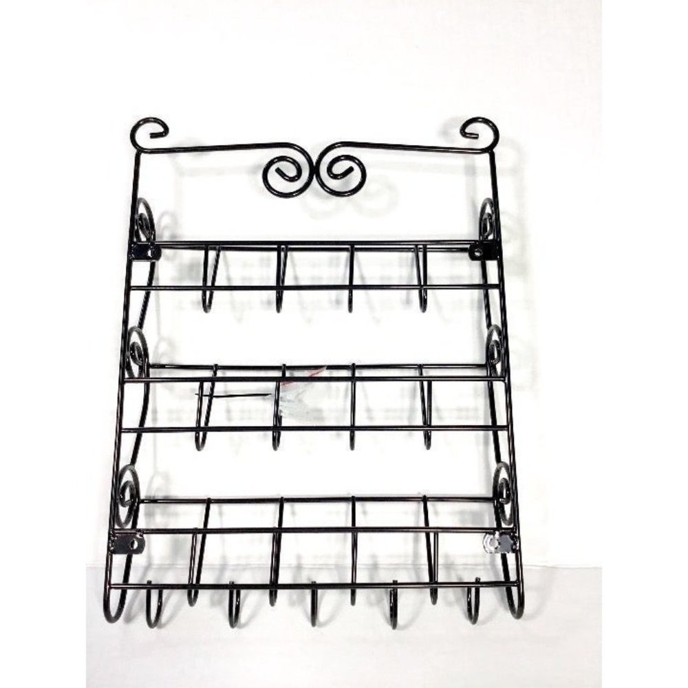 3-Tier Letter Rack with 5 Key Hooks - Picture 5 of 11